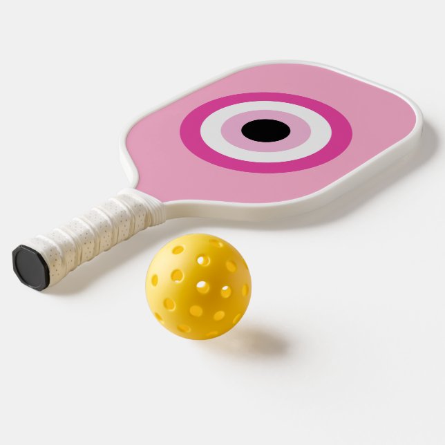 Pink Evil Eye Pickleball Paddle (Laydown 2)