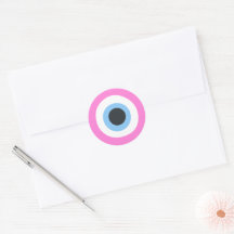 pink evil eye stickers