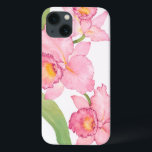 Pink Exotic Watercolor Flowers iPhone 13 Case<br><div class="desc">Pink Exotic Watercolor flowers Artist: Tim OToole</div>