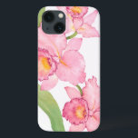 Pink Exotic Watercolor Flowers iPhone 13 Case<br><div class="desc">Pink Exotic Watercolor flowers Artist: Tim OToole</div>
