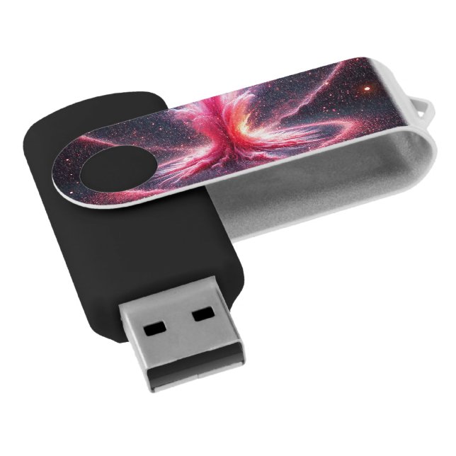 pink explosion flash drive (Angled)