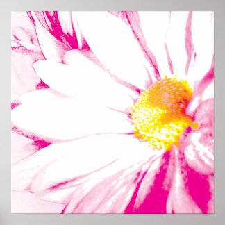 Pink Explosion Floral Abstract Poster