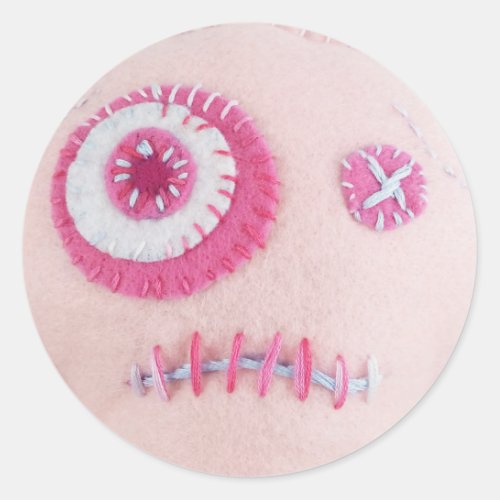 Pink Eye Classic Round Sticker