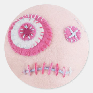 Pink Eye Classic Round Sticker