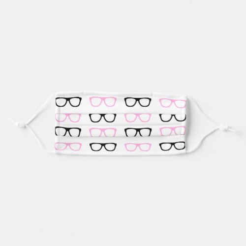 pink eye glasses adult cloth face mask