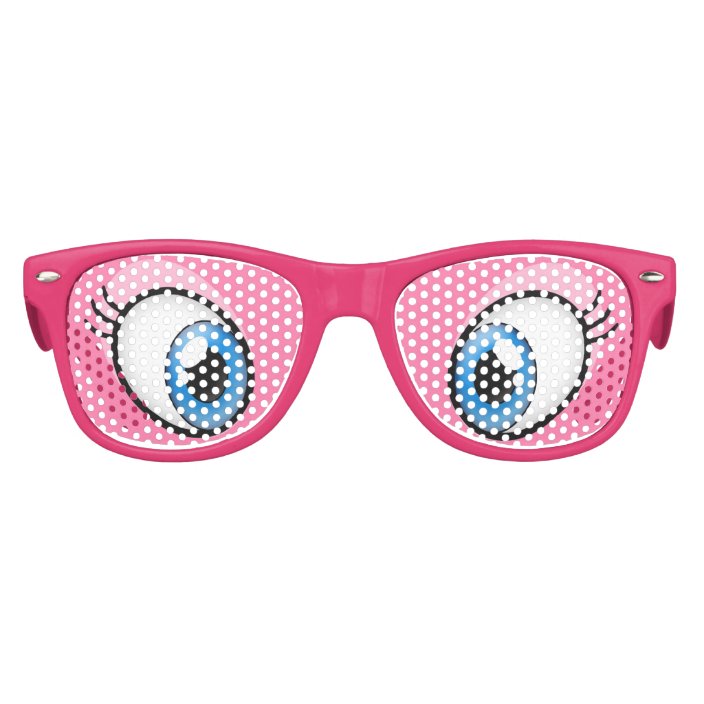 pink party glasses