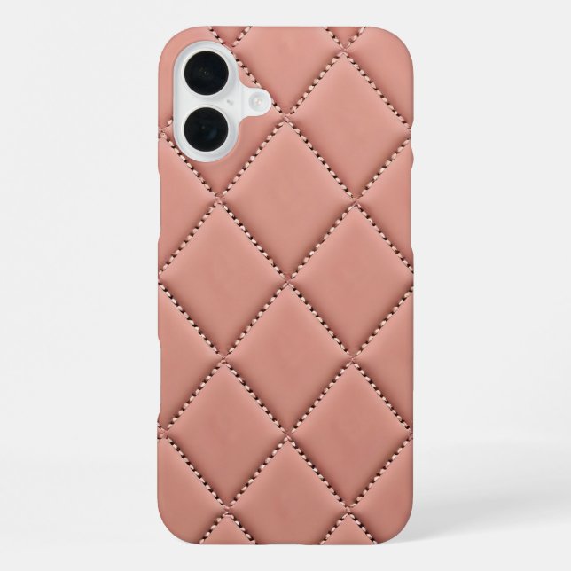 Pink Fabric Effect  Iphone Case (Back)