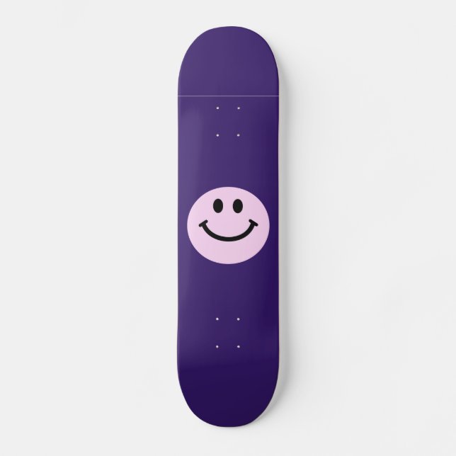 Pink face skateboard deck (Front)