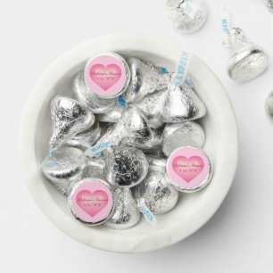 Pink fade heart candy tin