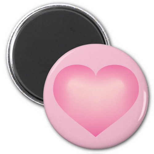 Pink Fade Heart Magnet