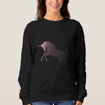 Pink Fading Unicorn Sweatshirt by Wesly_DLR at Zazzle