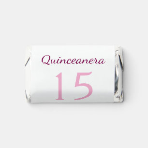 Pink fairy 15th birthday simple moder quinceanera  hershey's miniatures