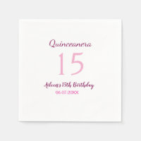 Pink fairy 15th birthday simple moder quinceanera