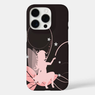 Pink fairy and stars iPhone 16 pro case