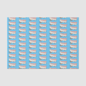 Pink fairy armadillo cartoon illustration tissue paper
