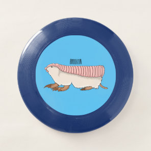 Pink fairy armadillo cartoon illustration Wham-O frisbee