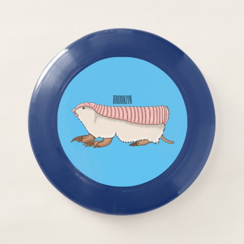 Pink fairy armadillo cartoon illustration Wham_O frisbee