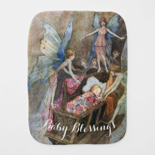 Pink Fairy Baby Blessings Baby Shower Baby Burp Cloth