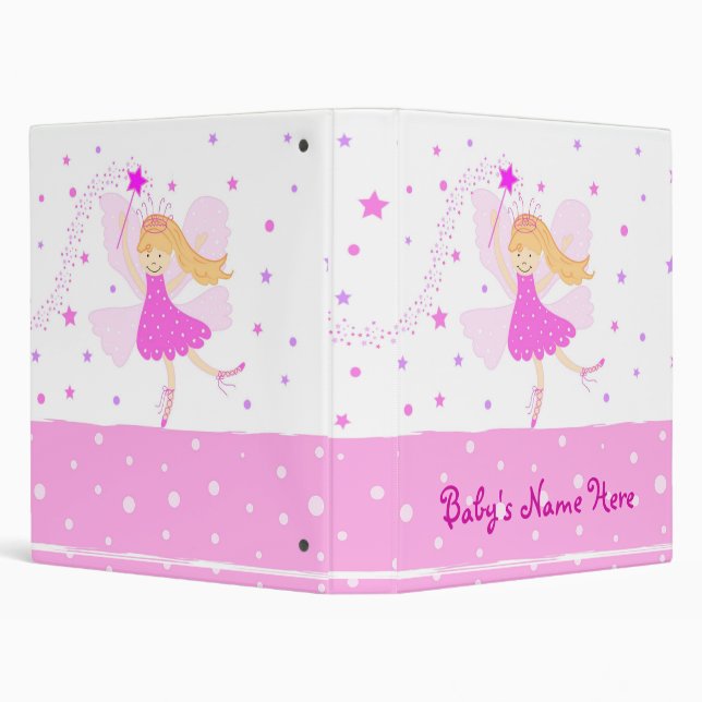 Pink Fairy Ballerina Photo Album Binder (Background)