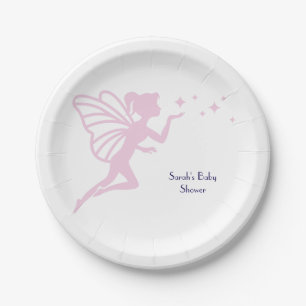 Pink Fairy Dust Paper Plates