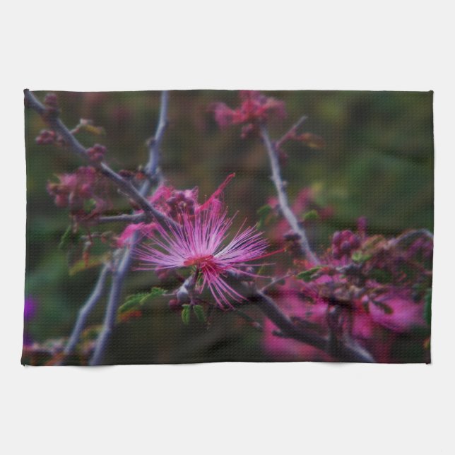Pink Fairy duster Kitchen Towel (Horizontal)