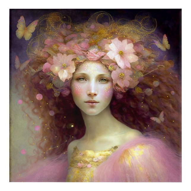 Pink Fairy Fantasy Art (Front)