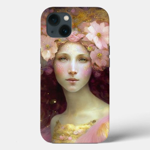 Pink Fairy Fantasy Art iPhone 13 Case