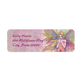 Pink Fairy Fantasy Art Return Address Labels