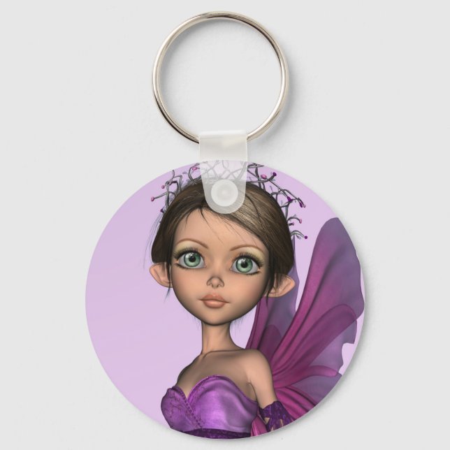 Pink Fairy Keychain (Front)