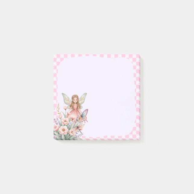 Pink Fairy Memo Pad – Enchanting Note (Front)