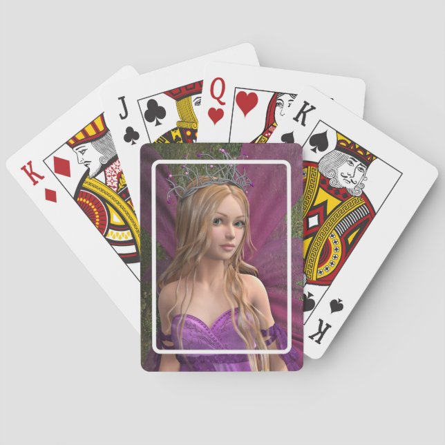 Pink Fairy Poker Cards (Back)