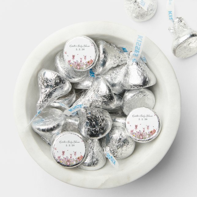 Pink Fairy Theme  for Baby Shower  Hershey®'s Kisses® (Creator Uploaded)