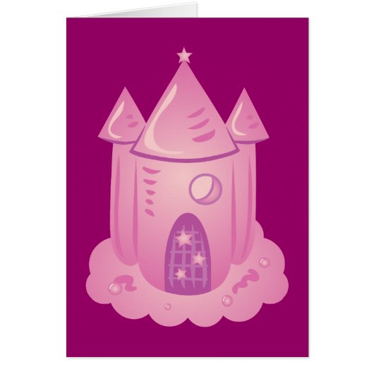 Pink Fairytale Castle Cards (Front)