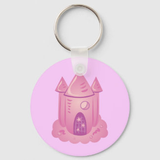 Pink Fairytale Castle Keychain