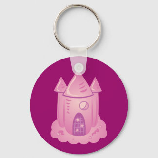 Pink Fairytale Castle Keychain