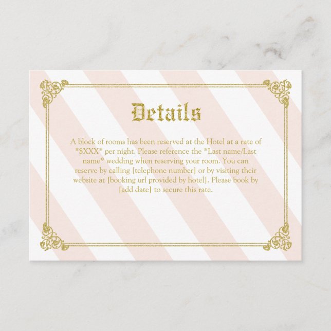Pink Fairytale Details Card (Front)