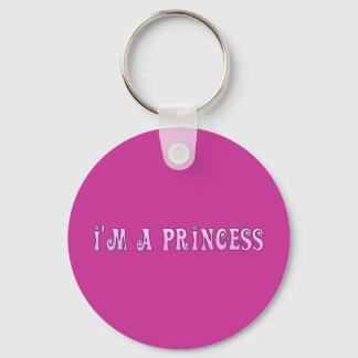 PINK FAIRYTALE IM A PRINCESS SAYING COMMENT ATTITU KEYCHAIN