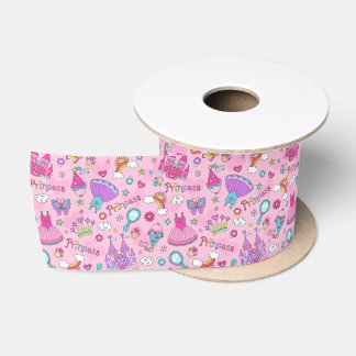 Pink Fairytale Princess Party Satin Ribbon