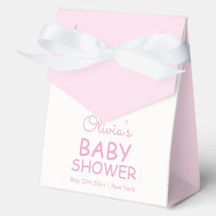 Pink Fairytale Unicorn Bottle Baby Shower Favor Boxes