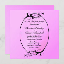 Pink Fairytale Wedding Invitation