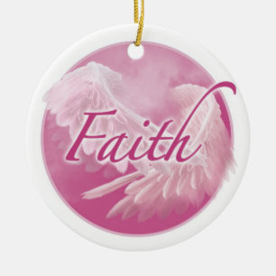 Pink Faith Ornament