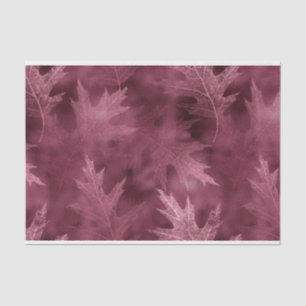 PINK FALL AUTUMN LEAVES TISSUE PAPER
