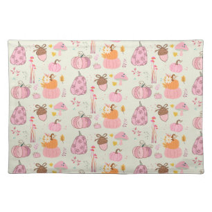 Pink Fall Cloth Placemat