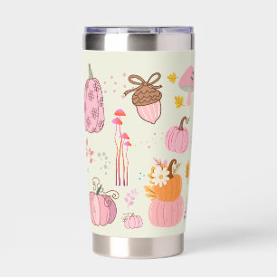 Pink Fall Insulated Tumbler