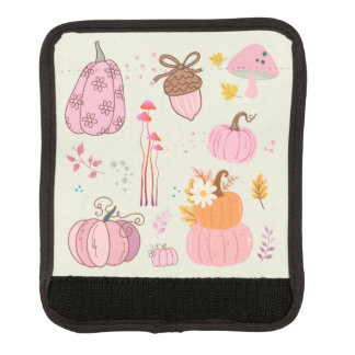 Pink Fall Luggage Handle Wrap