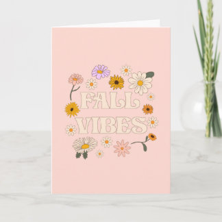Pink Fall Vibes Card
