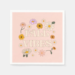 Pink Fall Vibes Napkins