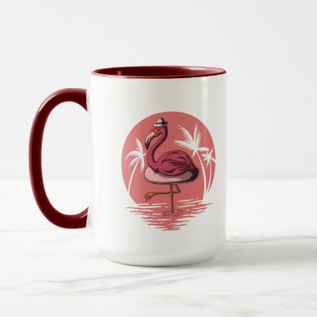 PINK FALMINGO   Mug (Left)