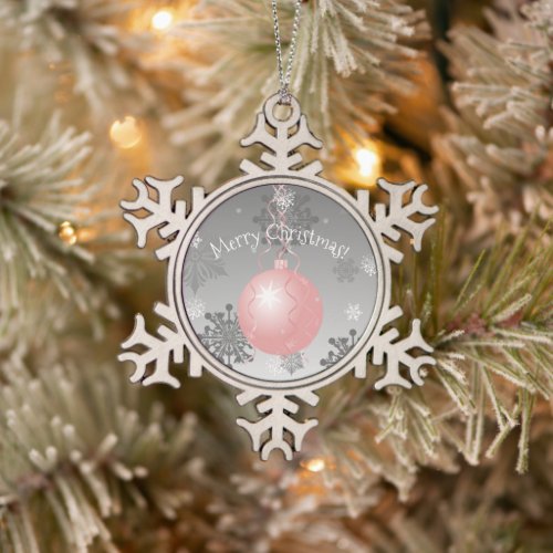 Pink Fancy Christmas Ornament