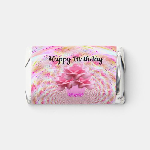 Pink Fancy Cupcake Birthday Hersheys Miniatures